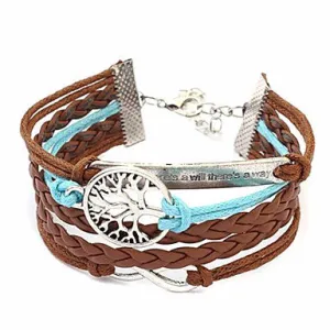 Sweet 7Cm Women'S Multicolor Fabric Wrap Bracelet