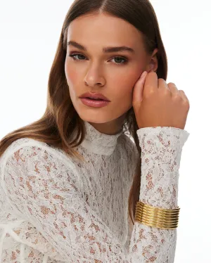 SYLVIE BANGLE - GOLD PLATED 18K
