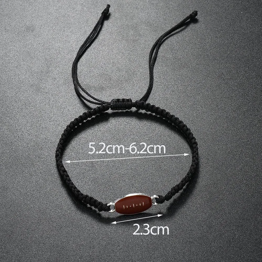 Team Spirit Braided Sport Bracelets - Adjustable Sports Accessories
