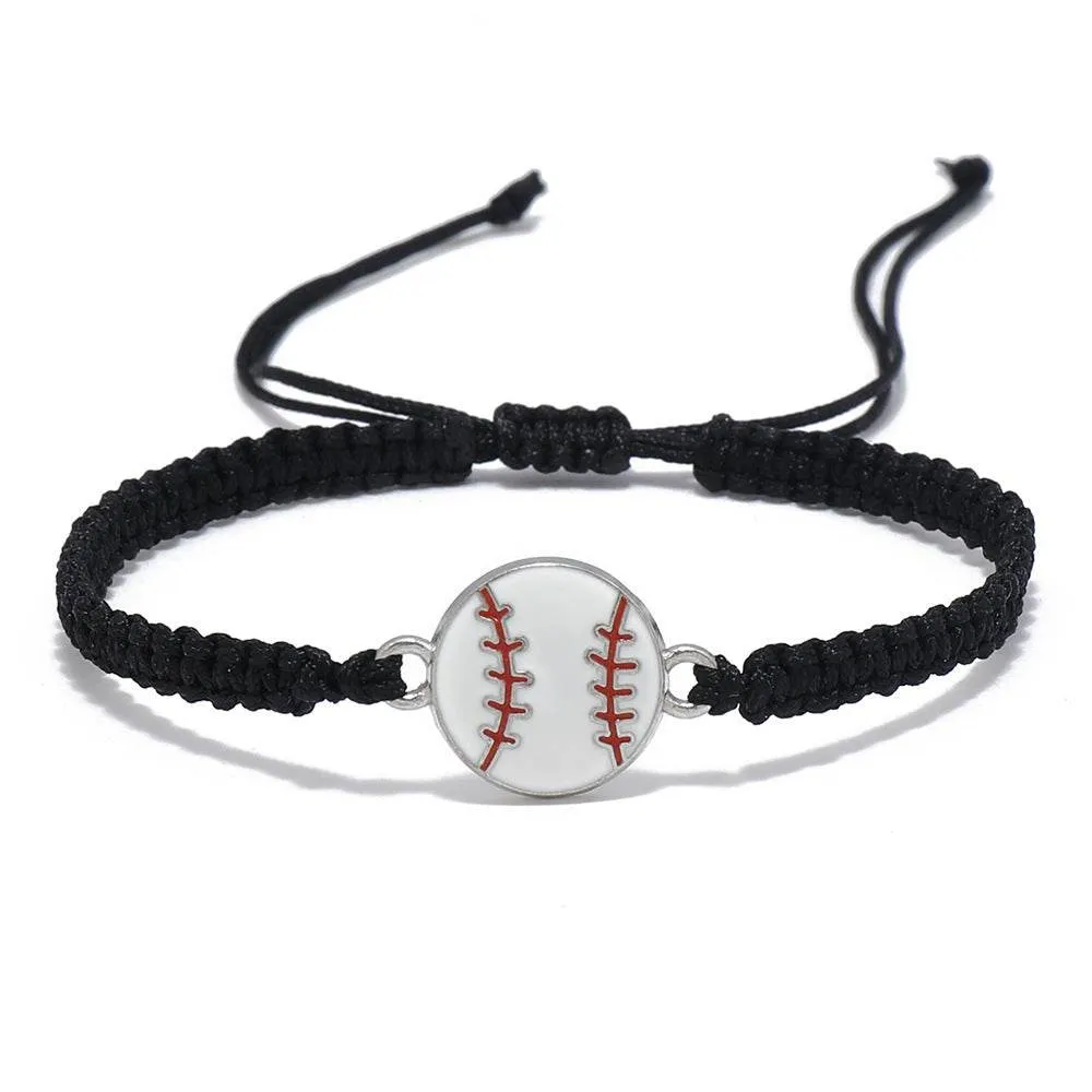 Team Spirit Braided Sport Bracelets - Adjustable Sports Accessories