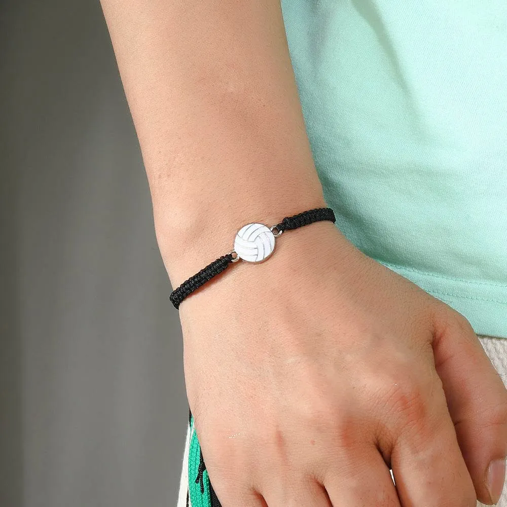 Team Spirit Braided Sport Bracelets - Adjustable Sports Accessories