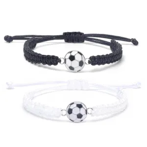 Team Spirit Braided Sport Bracelets - Adjustable Sports Accessories