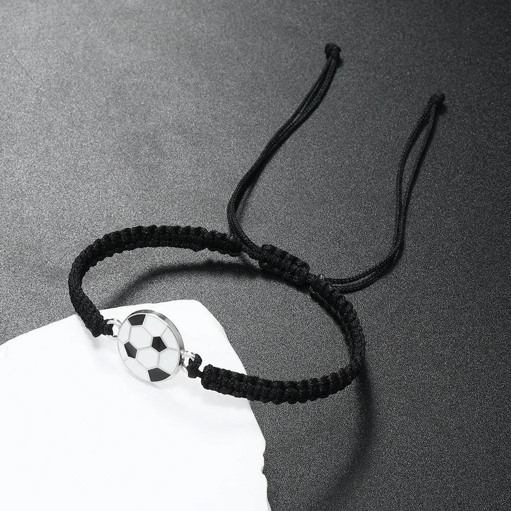 Team Spirit Braided Sport Bracelets - Adjustable Sports Accessories