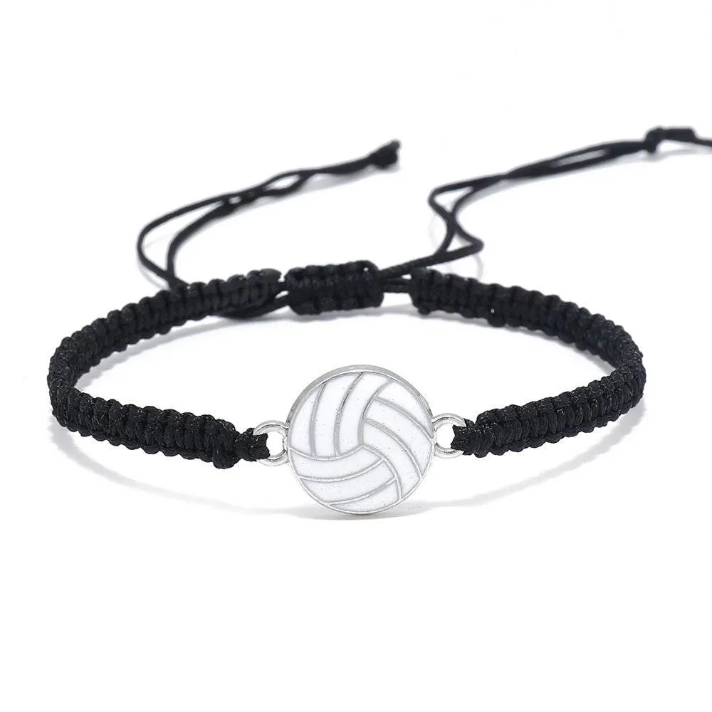 Team Spirit Braided Sport Bracelets - Adjustable Sports Accessories