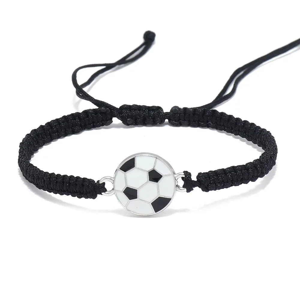 Team Spirit Braided Sport Bracelets - Adjustable Sports Accessories