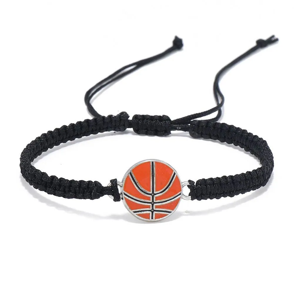 Team Spirit Braided Sport Bracelets - Adjustable Sports Accessories