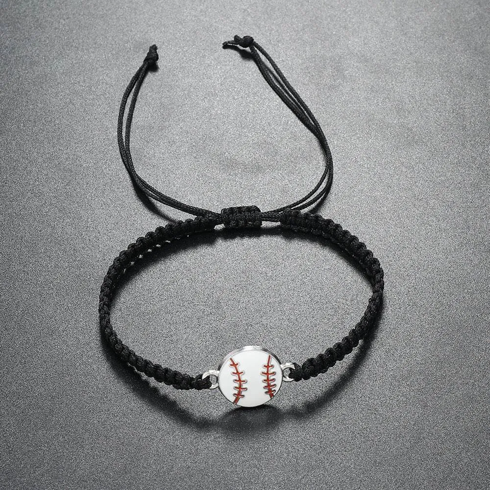 Team Spirit Braided Sport Bracelets - Adjustable Sports Accessories