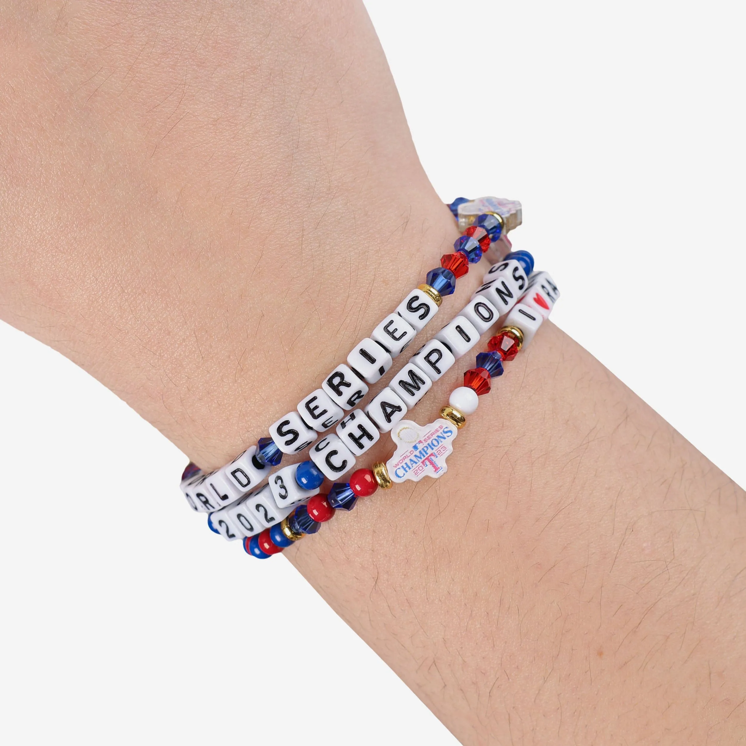 Texas Rangers 2023 World Series Champions 3 Pack Friendship Bracelet