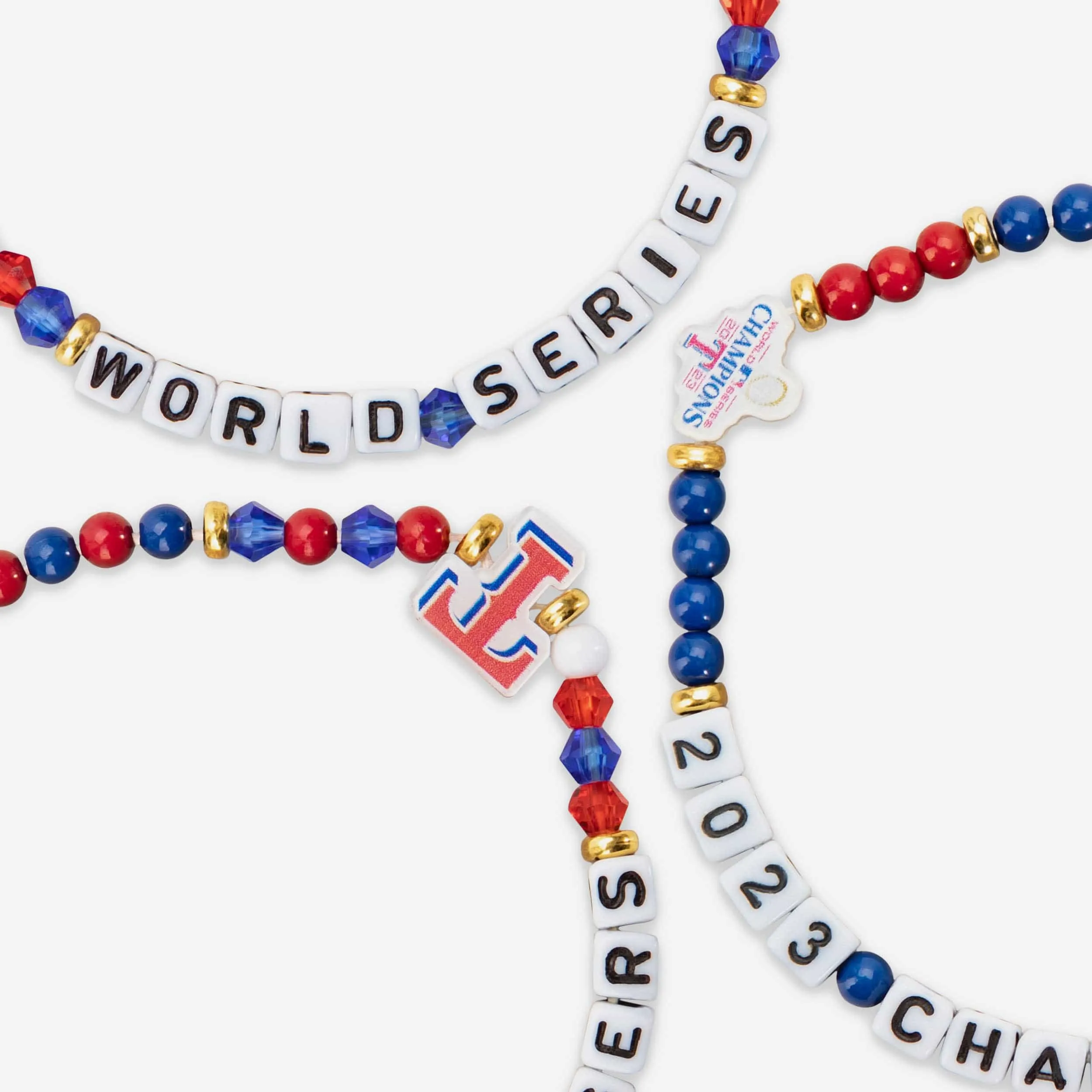 Texas Rangers 2023 World Series Champions 3 Pack Friendship Bracelet