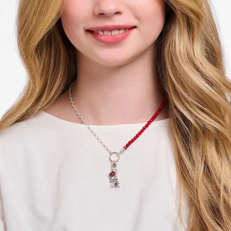 Thomas Sabo Charm Pendant - Eiffel Tower and White Zirconia