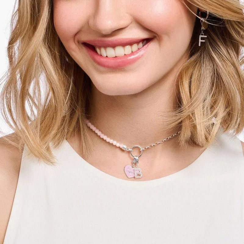 Thomas Sabo Charm Pendant Letter B with White Stones