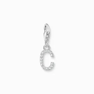 Thomas Sabo Charm Pendant Letter C with White Stones