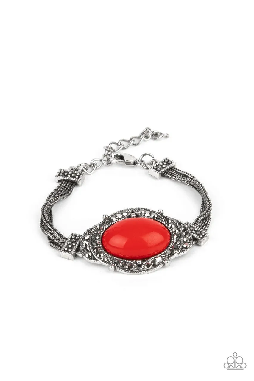 Top-Notch Drama Red Paparazzi Bracelet