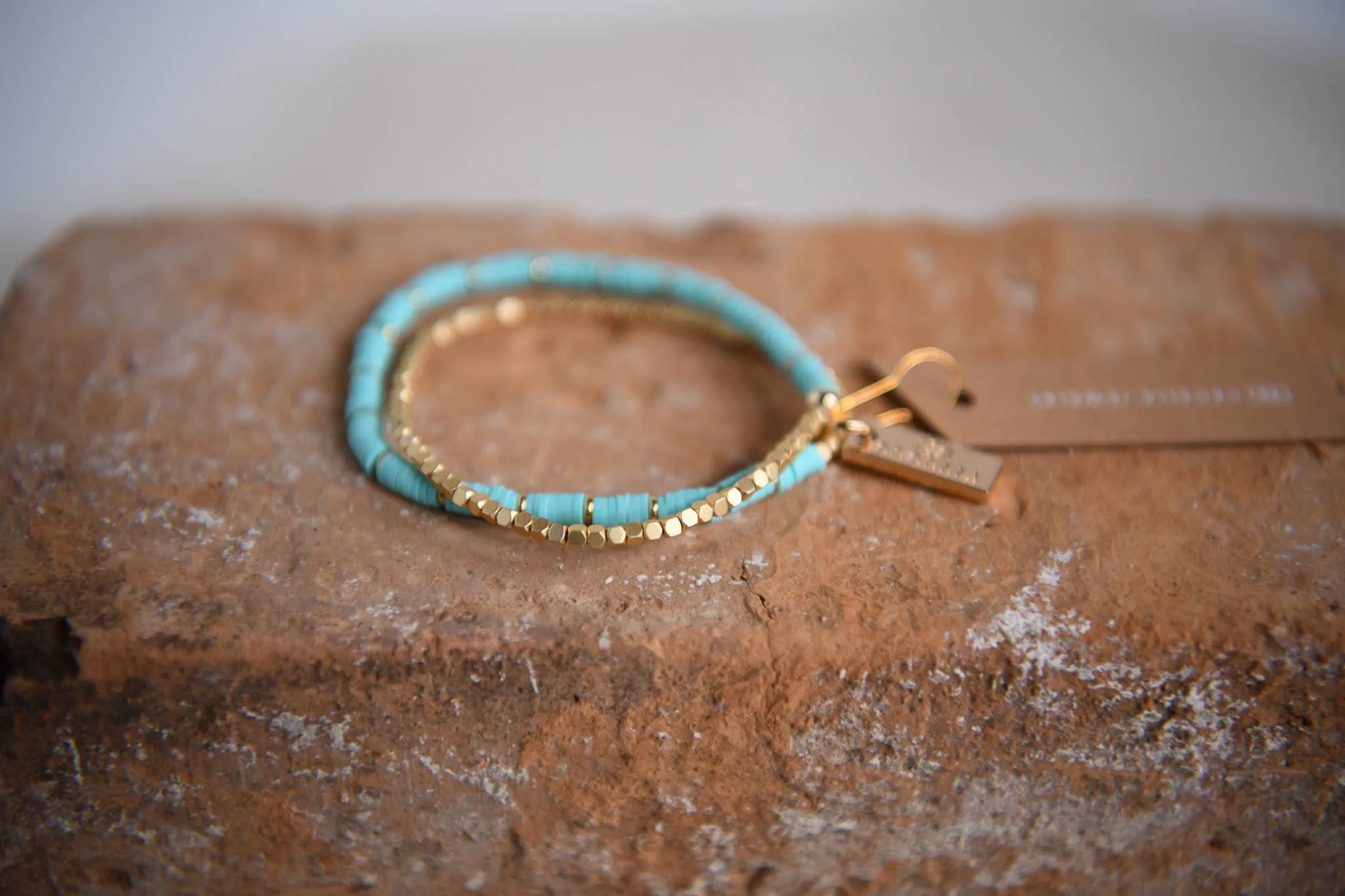 Twilight Double Wrap Bracelet: Turquoise