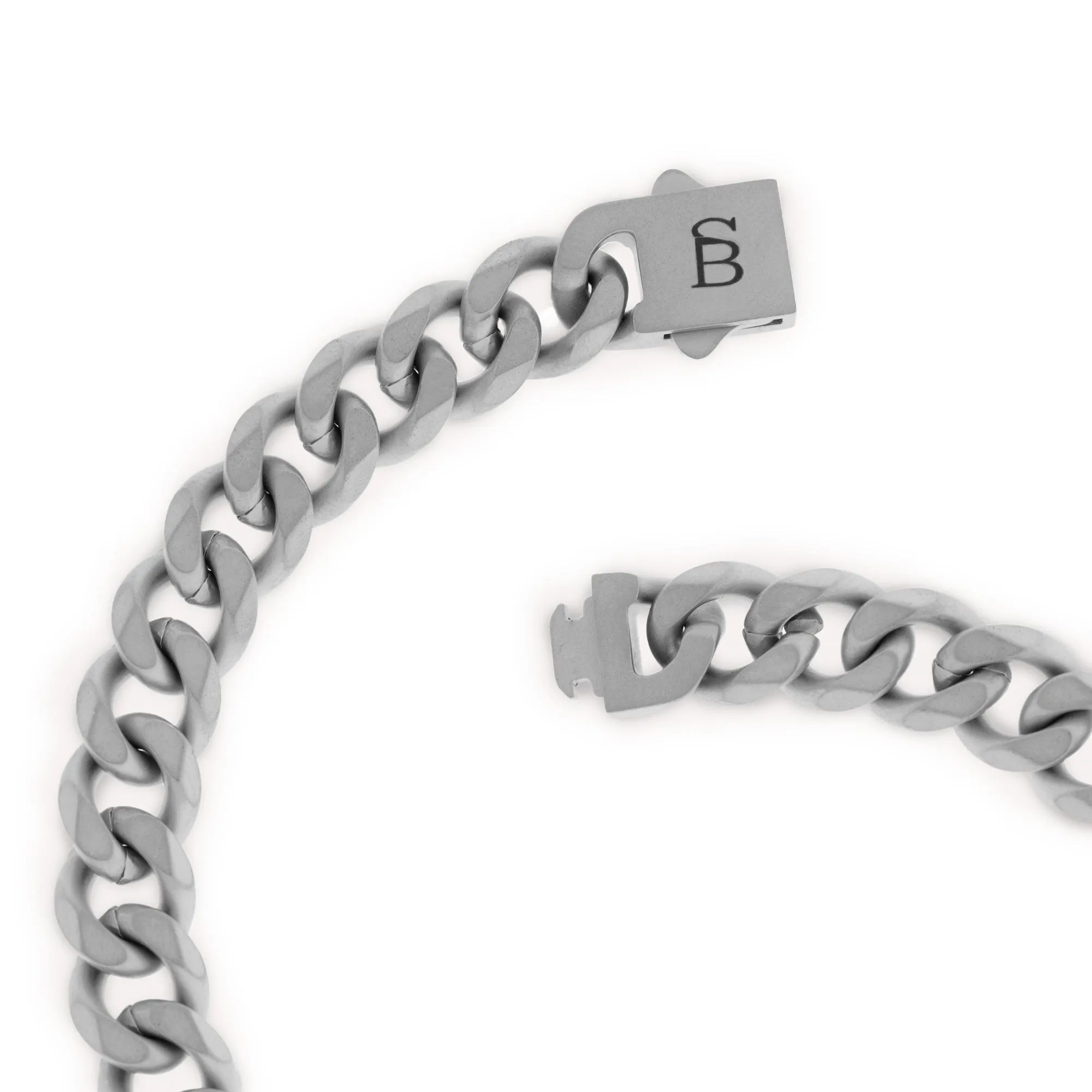 Valence Vic 8mm Chain Bracelet Silver SSTBVV/002M