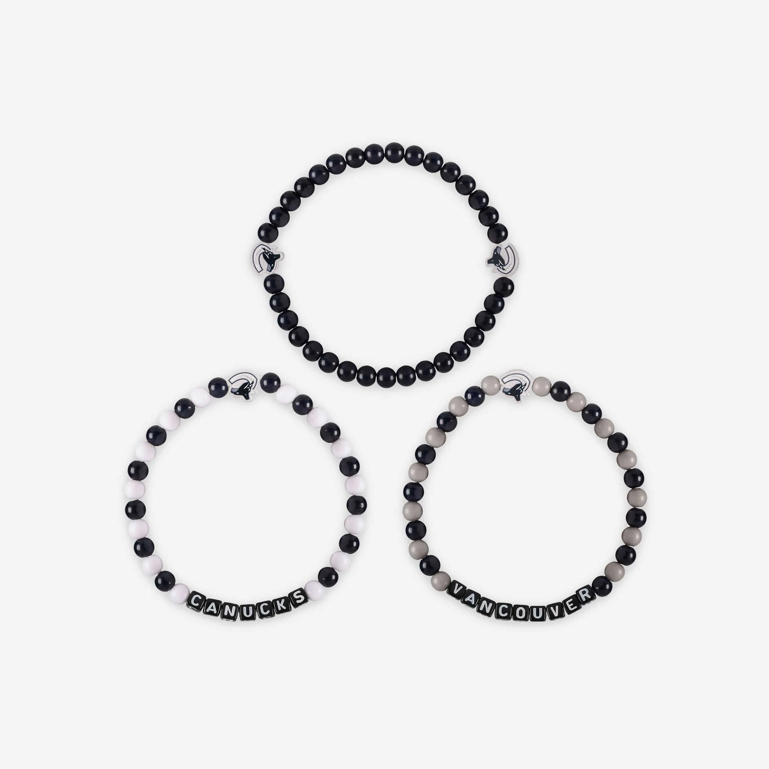 Vancouver Canucks 3 Pack Beaded Friendship Bracelet