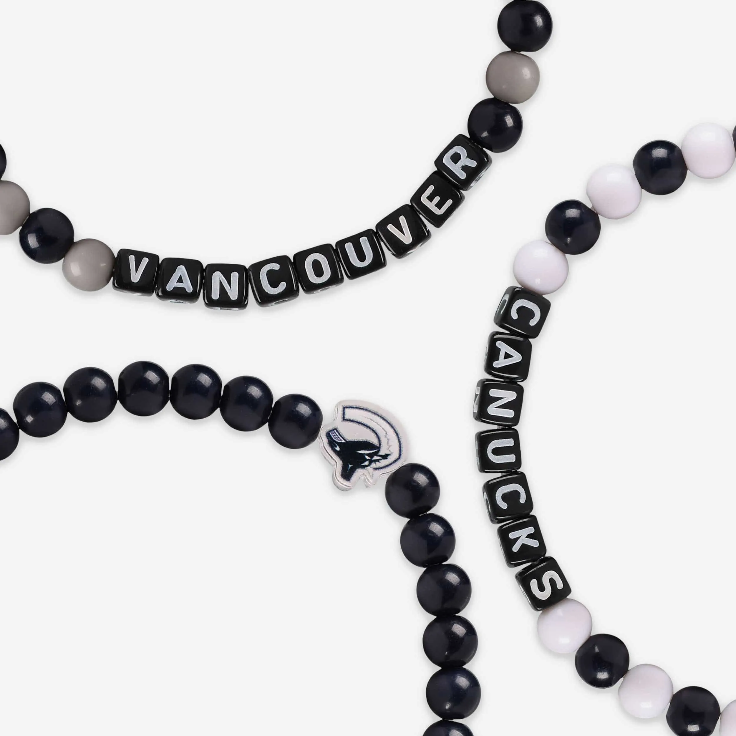 Vancouver Canucks 3 Pack Beaded Friendship Bracelet