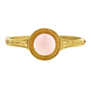 Victorian Etruscan Revival Coral Bracelet