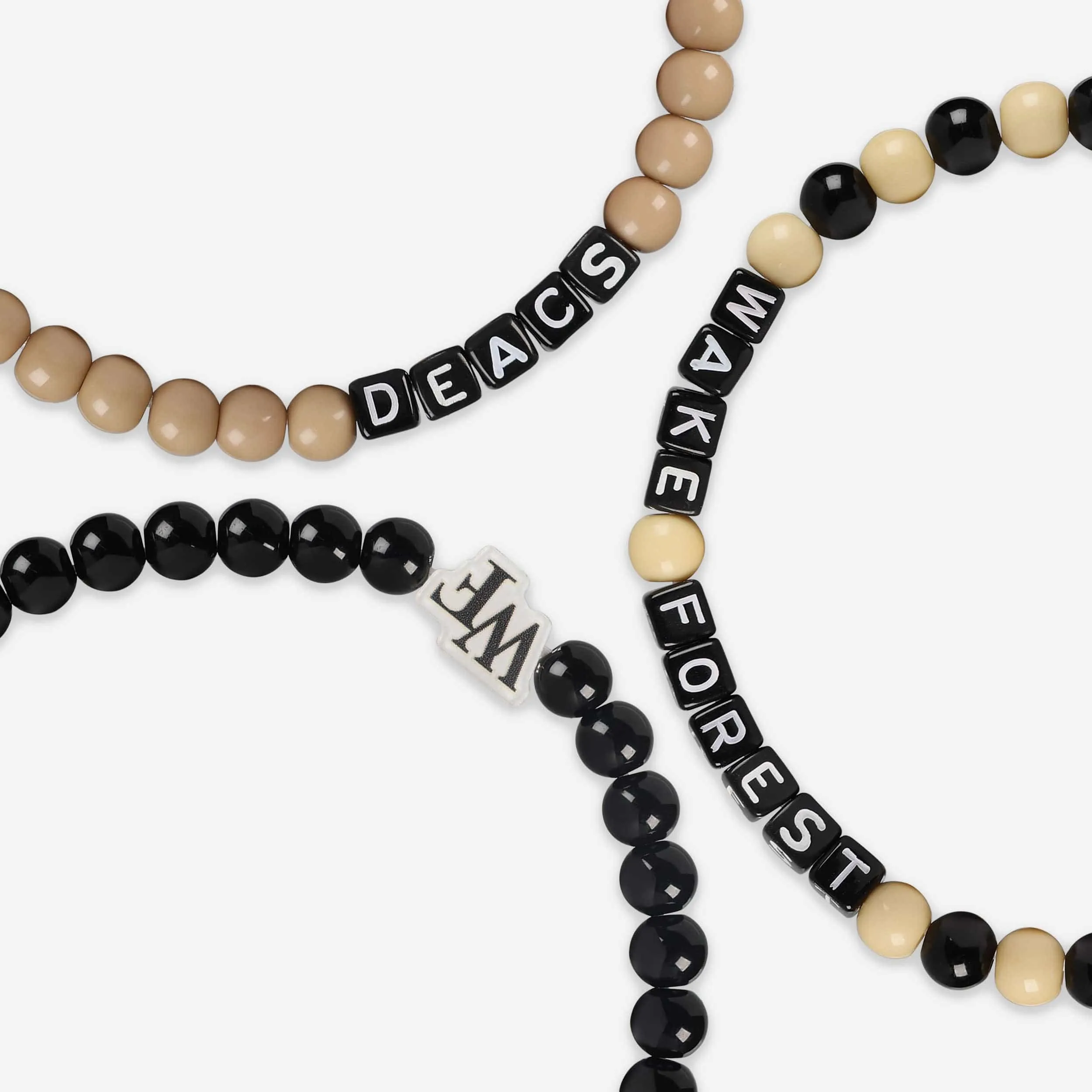 Wake Forest Demon Deacons 3 Pack Beaded Friendship Bracelet