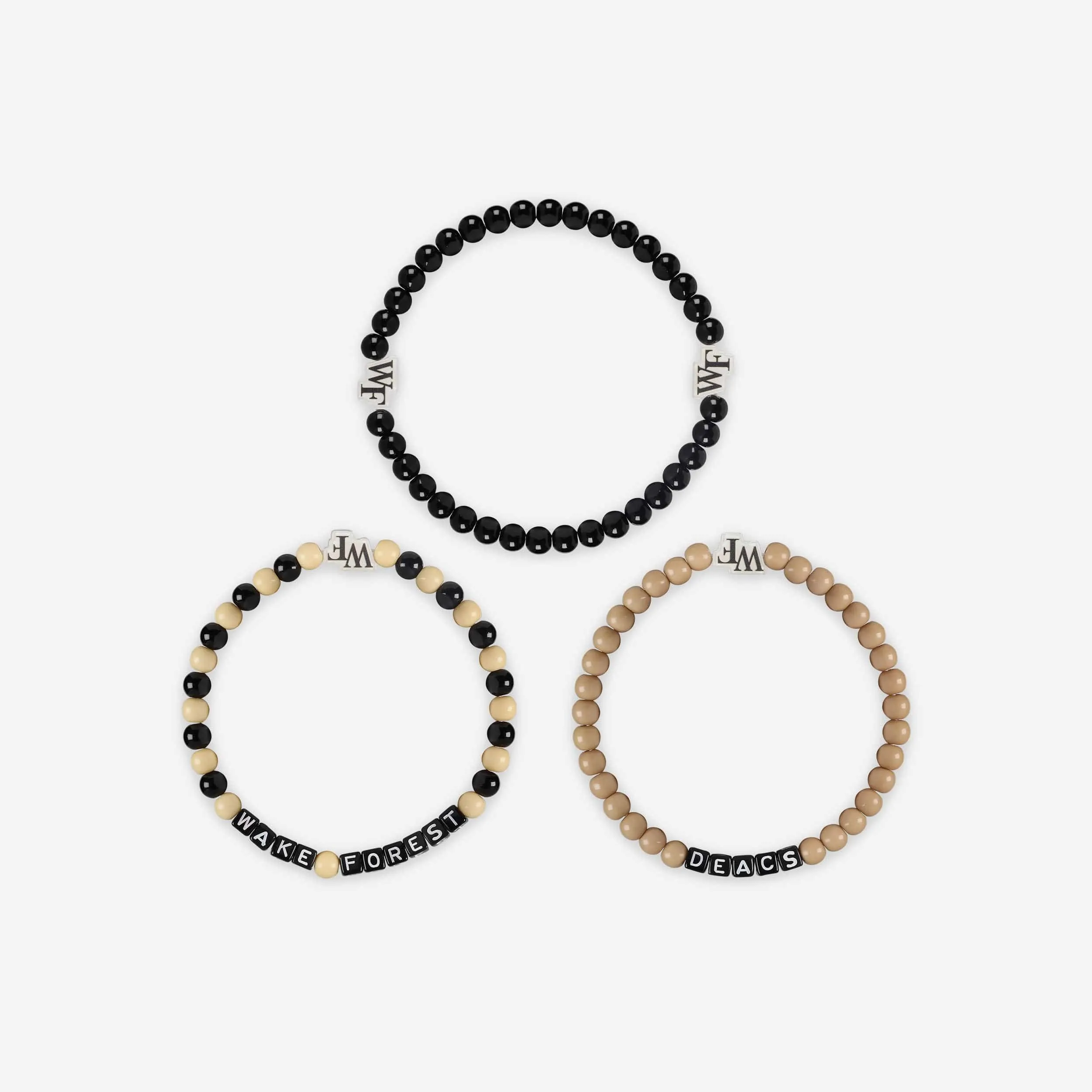 Wake Forest Demon Deacons 3 Pack Beaded Friendship Bracelet