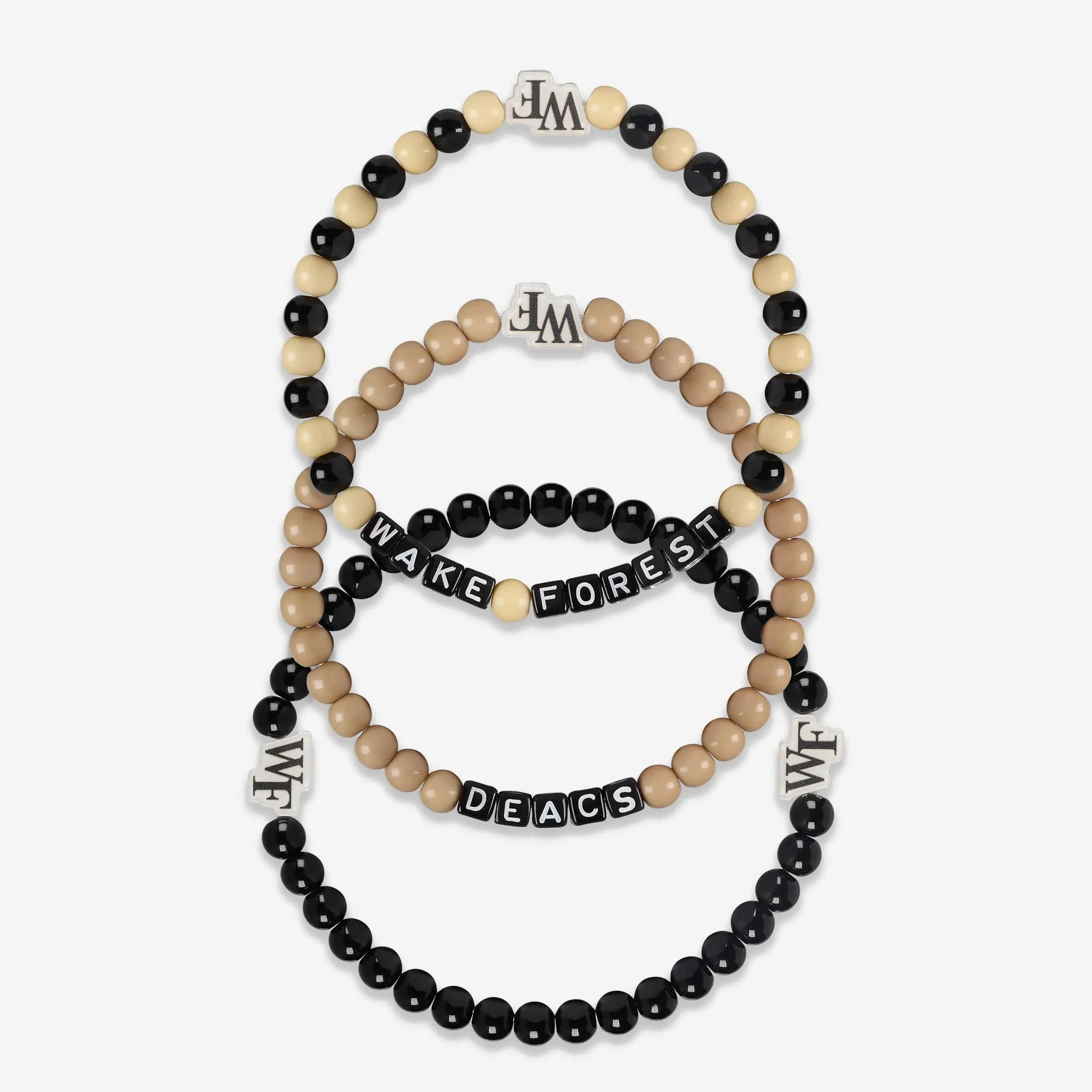 Wake Forest Demon Deacons 3 Pack Beaded Friendship Bracelet