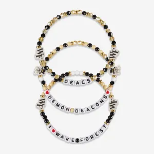 Wake Forest Demon Deacons 3 Pack Friendship Bracelet