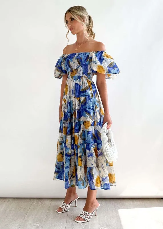 Women's Dress Off Shoulder High Waist Dress