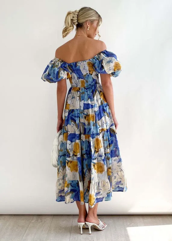 Women's Dress Off Shoulder High Waist Dress