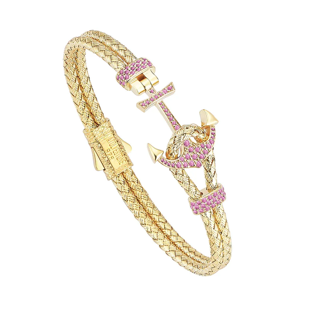 Women's Petite Anchor Bracelet - Silver