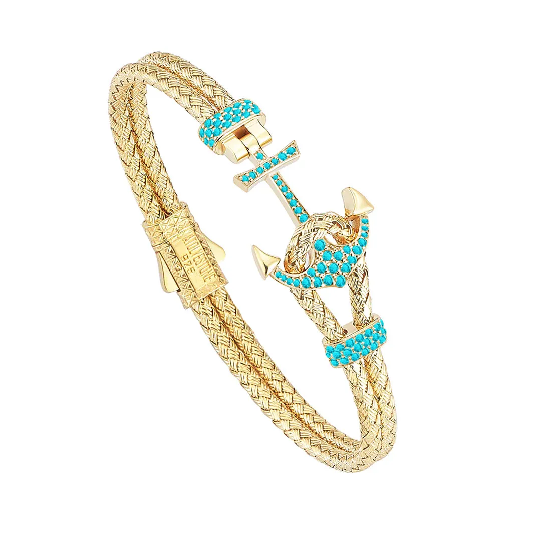 Women's Petite Anchor Bracelet - Silver