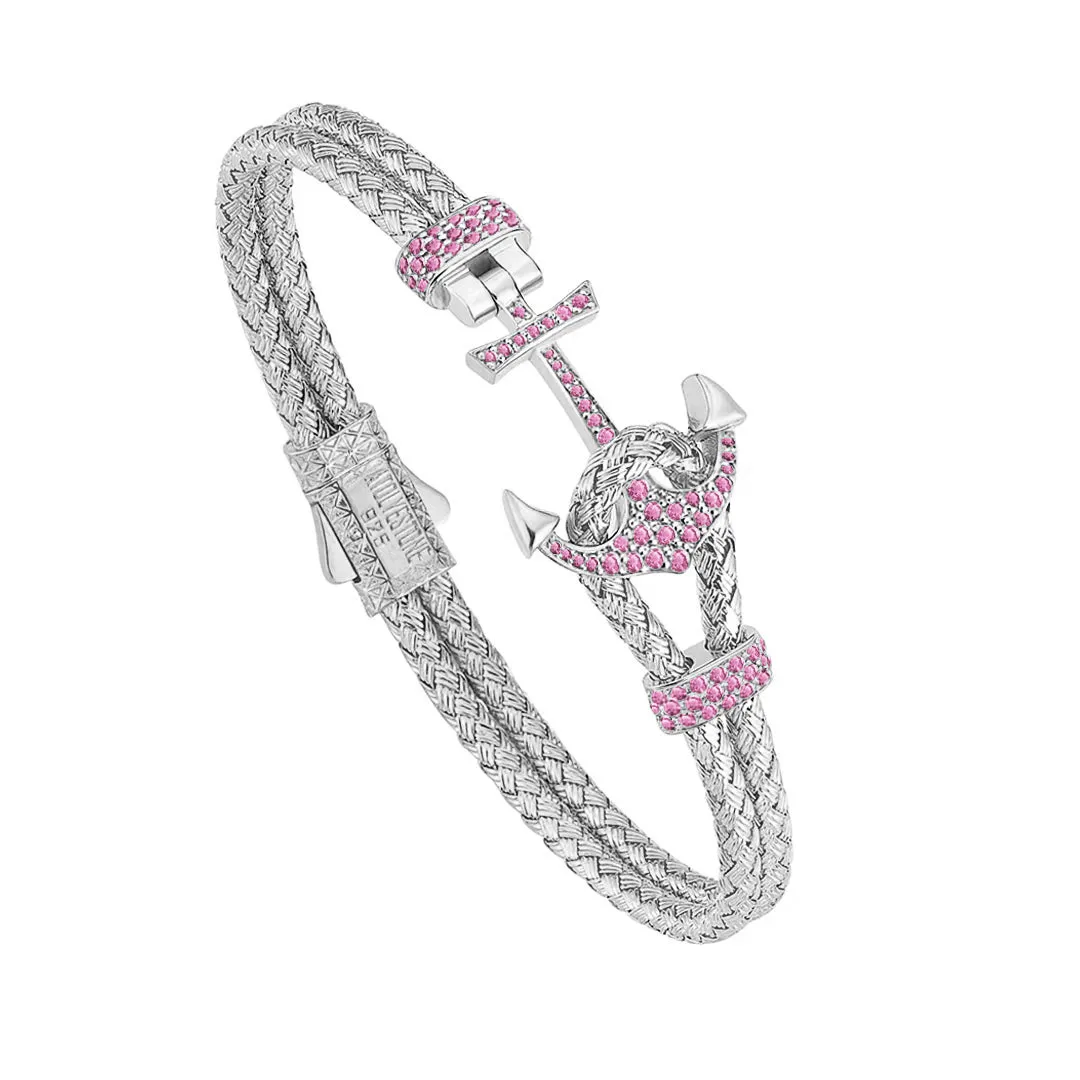 Women's Petite Anchor Bracelet - Silver