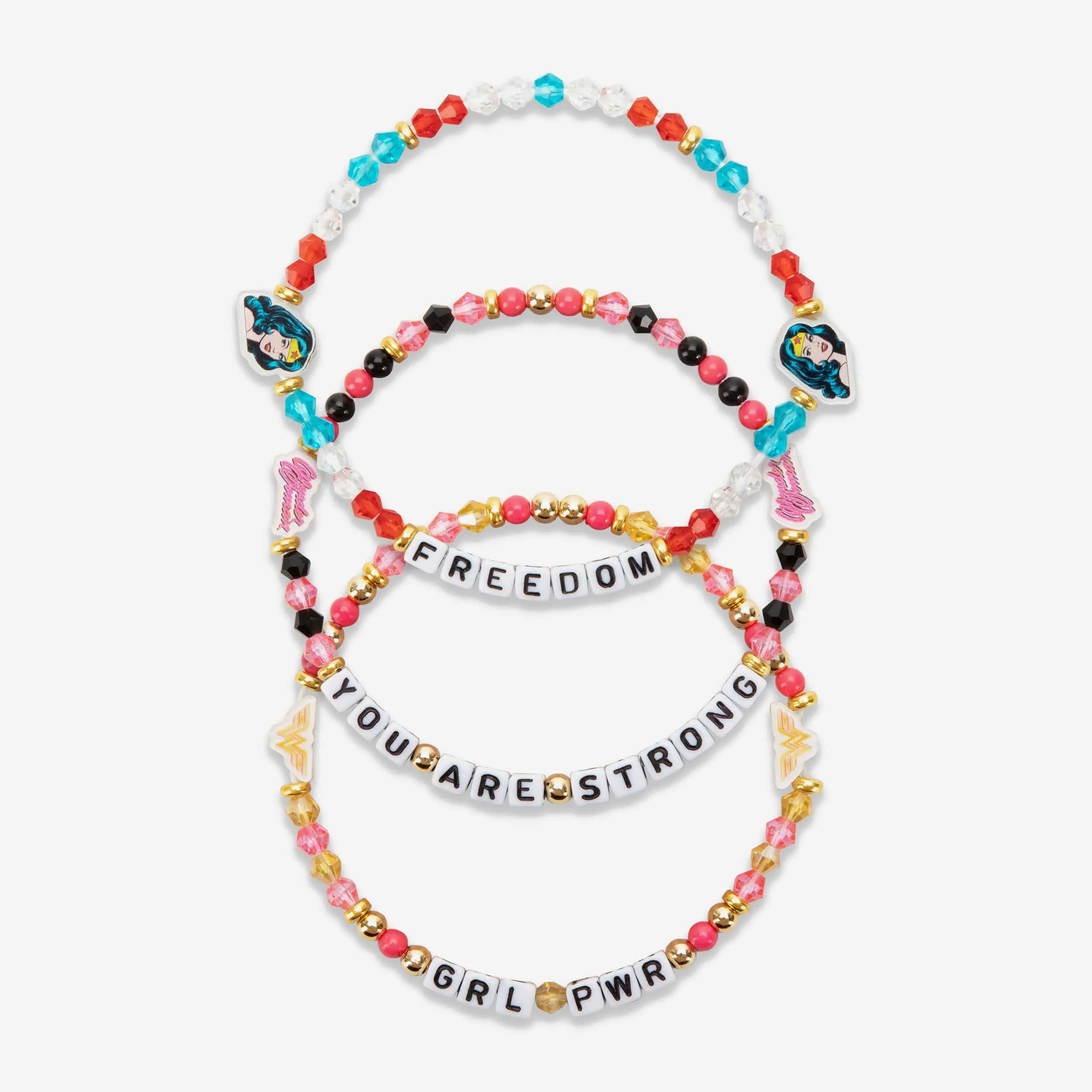 Wonder Woman™ Wordmark DC 3 Pack Friendship Bracelet