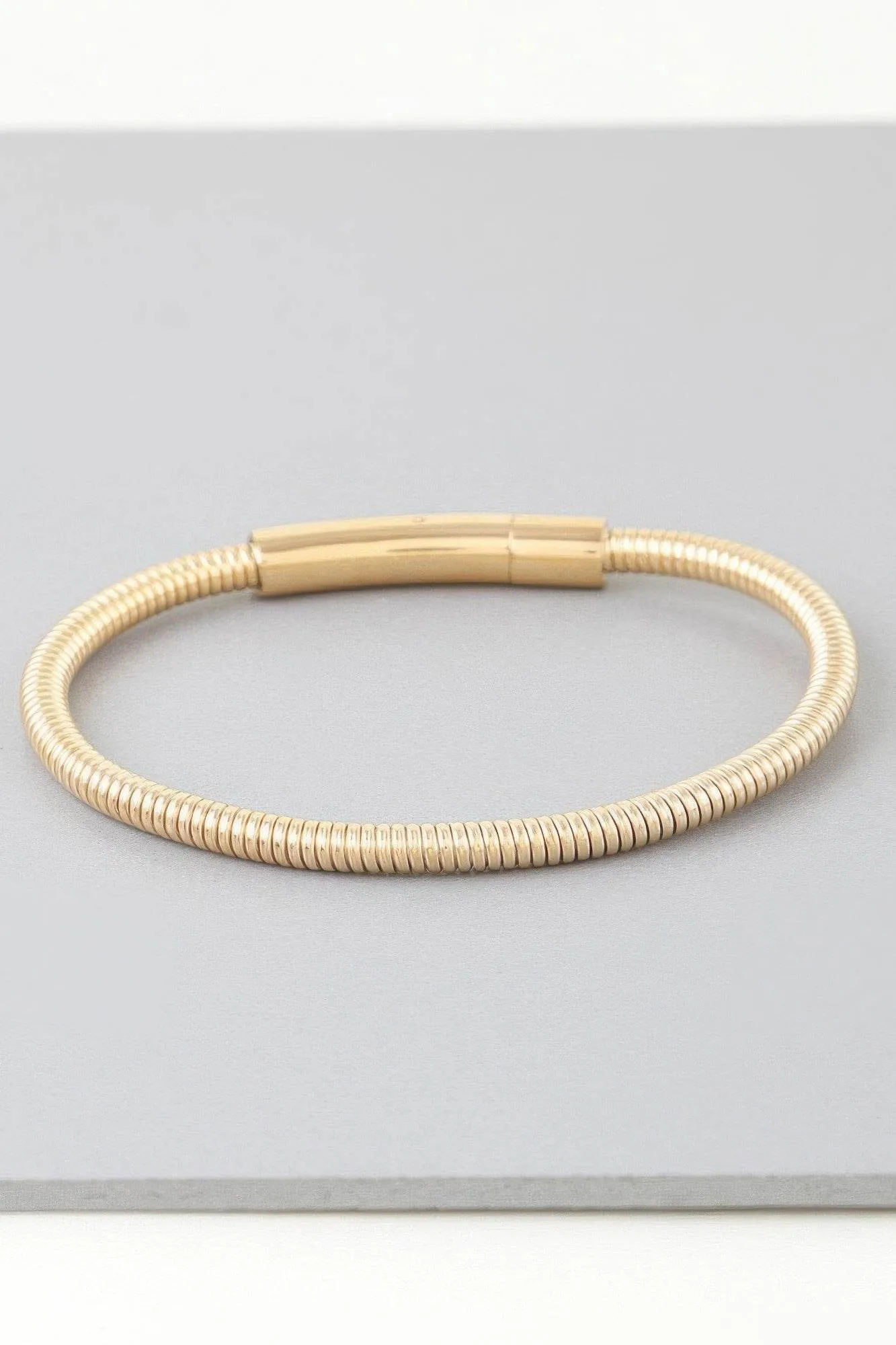 Wrapped Coil Cuff Bracelet