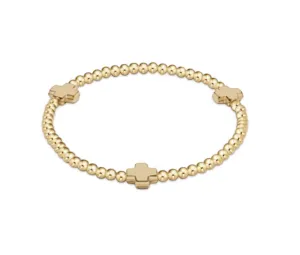 XL Enewton Extends  Signature Cross Gold Pattern- Gold