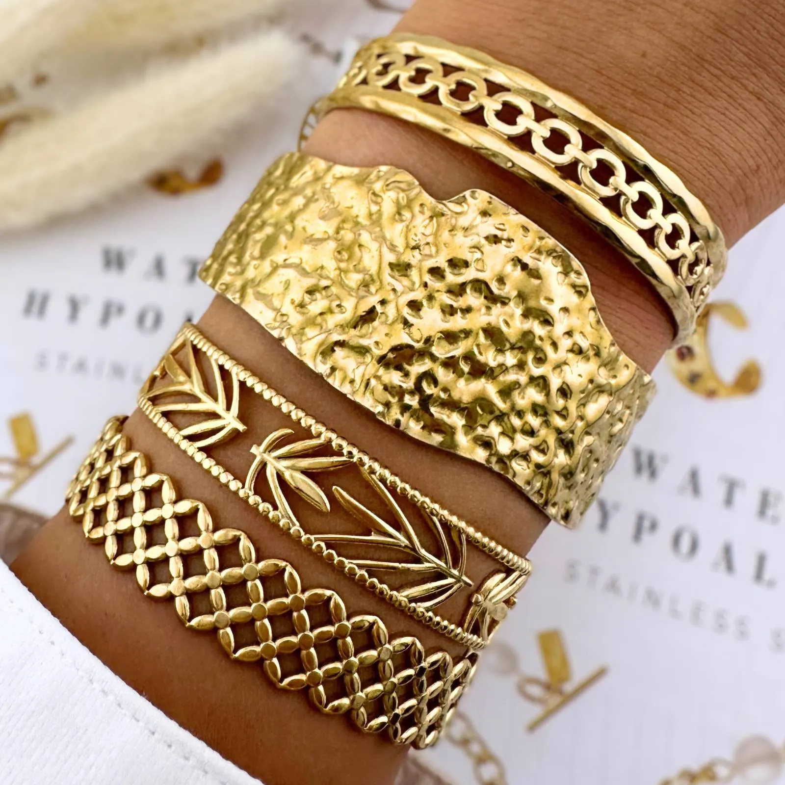 XX Gold Cuff Bracelet